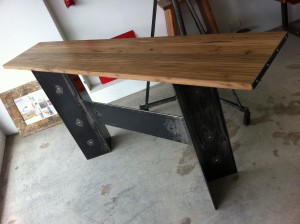 Angular Base Hall Table