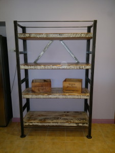 Industrial Style Shelving Unit-Narrower Form