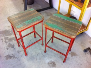 Metal & Wooden Stools - Orders Taken