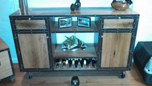 Bespoke Industrial Style Entertainment Unit