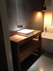 Bathroom Vanity with Drawers - Side View