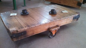 Coffee Table Trolley - Salvaged & Repurposed