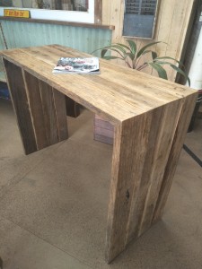 Recycled Hardwood Console - Waterfall Design