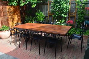 The Industrial Blackbutt Dining Table View 2